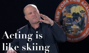 Acting is like skiing